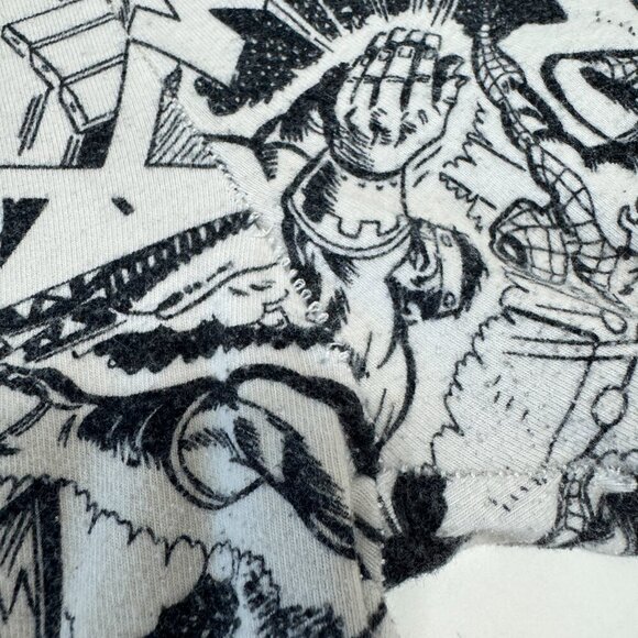 Marvel Comics Leggings Women's Size Medium Black White Spider Man Fair Condition - Picture 13 of 14